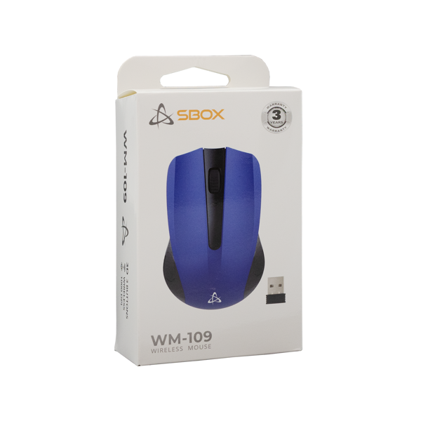 Miš SBOX WM-109, bežični, plavi - Slika 6