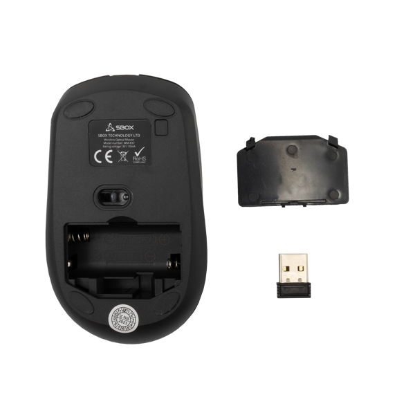 Miš SBOX WM-837, bežični, crni - Slika 5