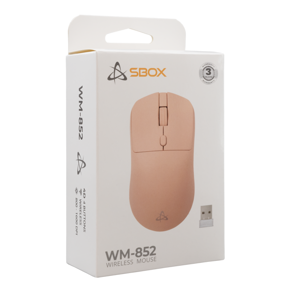 Miš SBOX WM-852, bežični, rozi - Slika 6