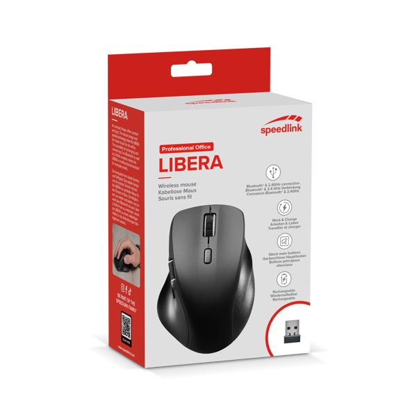 Miš Speedlink Libera, bežični, bluetooth, crni - Slika 4