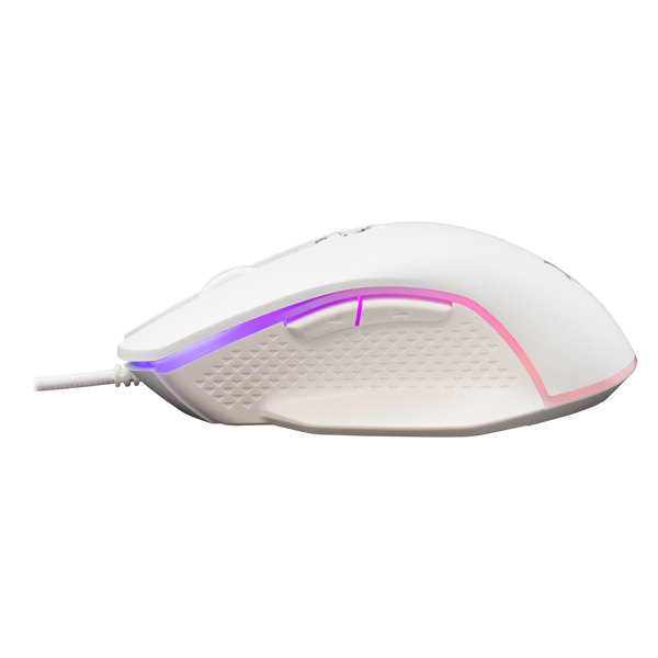Miš White Shark GM-5009 Gareth, žičani, gaming, 6400DPI, RGB, bijeli - Slika 4