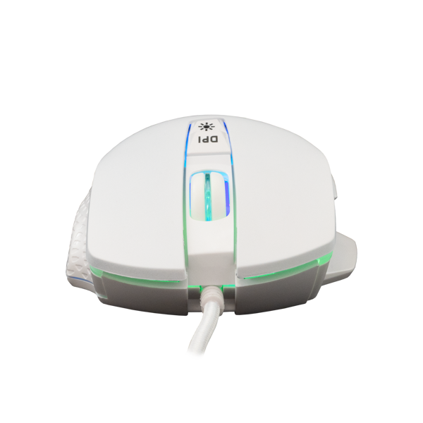 Miš White Shark GM-5009 Gareth, žičani, gaming, 6400DPI, RGB, bijeli - Slika 3