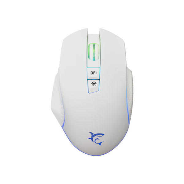 Miš White Shark GM-5009 Gareth, žičani, gaming, 6400DPI, RGB, bijeli - Slika 1