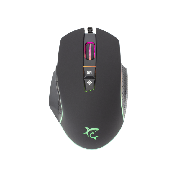 Miš White Shark GM-5009 Gareth, žičani, gaming, 6400DPI, RGB, crni - Slika 1