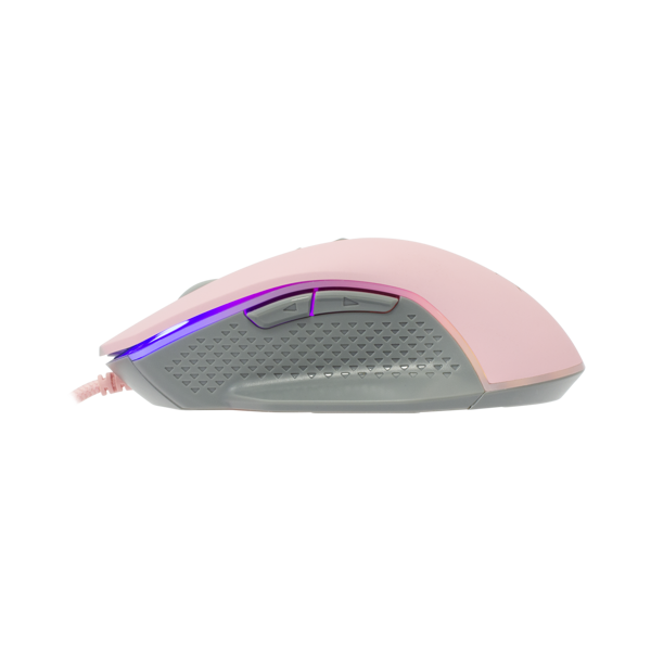 Miš White Shark GM-5009 Gareth, žičani, gaming, 6400DPI, RGB, rozi - Slika 4