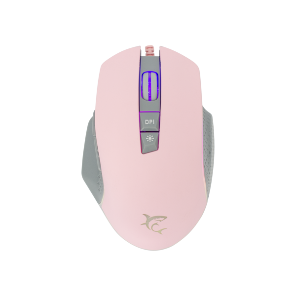 Miš White Shark GM-5009 Gareth, žičani, gaming, 6400DPI, RGB, rozi - Slika 1