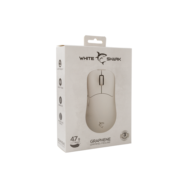 Miš White Shark GM-5014 Graphene, žičani, gaming, 12400DPI, bijeli - Slika 8