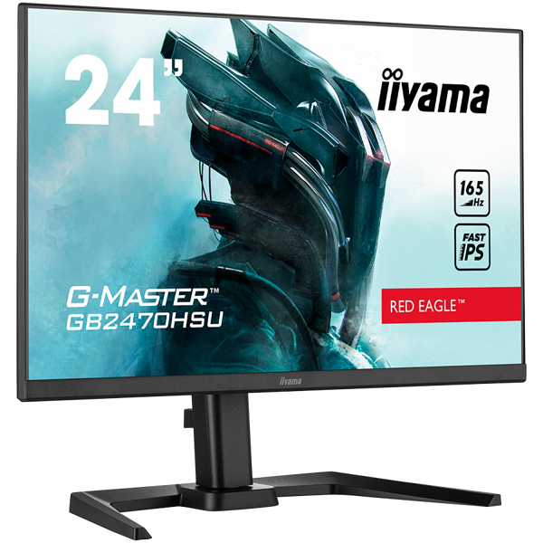 Monitor Iiyama 23.8" G-Master GB2470HSU-B5, Fast IPS, gaming, AMD FreeSync Premium 165Hz, 0.8ms, HDMI, DP, 2xUSB 2.0, Zvučnici, Pivot, Full HD - Slika 2