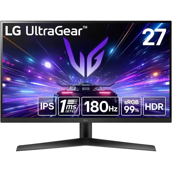 Monitor LG 27" 27GS60F-B, IPS, gaming, NVIDIA G-Sync, AMD FreeSync 180Hz, 1ms (GTG), HDR10, HDMI, DP, Full HD - Slika 1