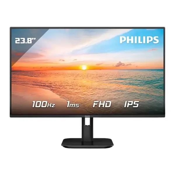 Monitor Philips 23.8" 24E1N1100A, IPS, Adaptive-Sync 100Hz, 1ms, VGA, HDMI, Zvučnici, Full HD - Slika 1