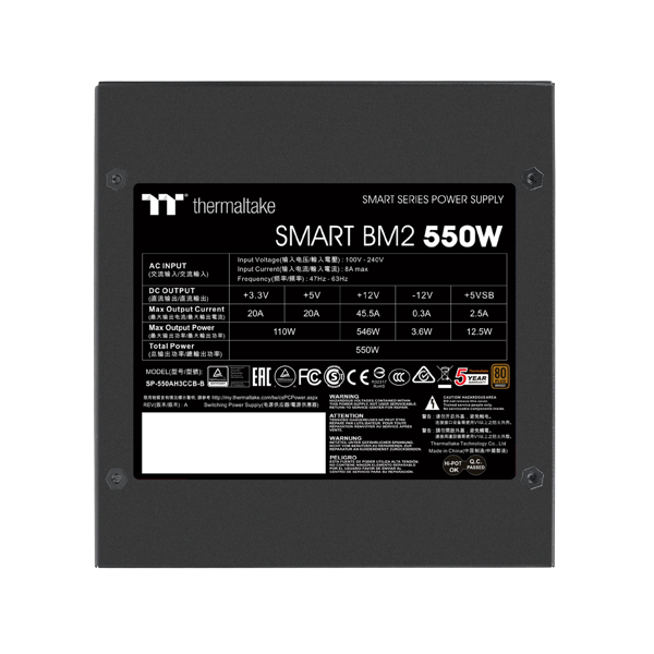 Napajanje Thermaltake Smart BM2, 550W, 80+ Bronze, polu-modularno, ATX - Slika 3