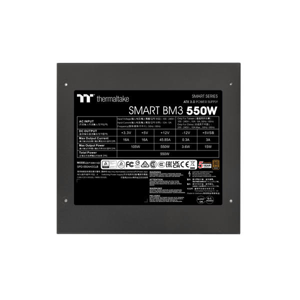 Napajanje Thermaltake Smart BM3, 550W, 80+ Bronze, polu-modularno, ATX - Slika 4