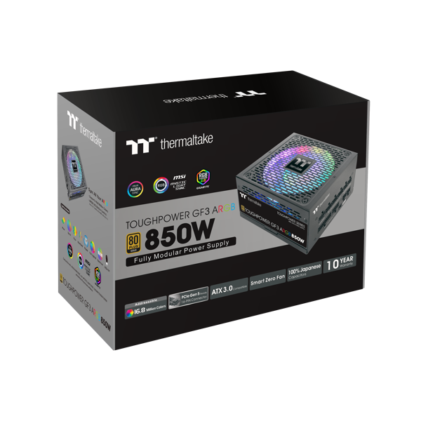 Napajanje Thermaltake Toughpower GF3 ARGB, 850W, 80+ Gold, modularno, ATX - Slika 5