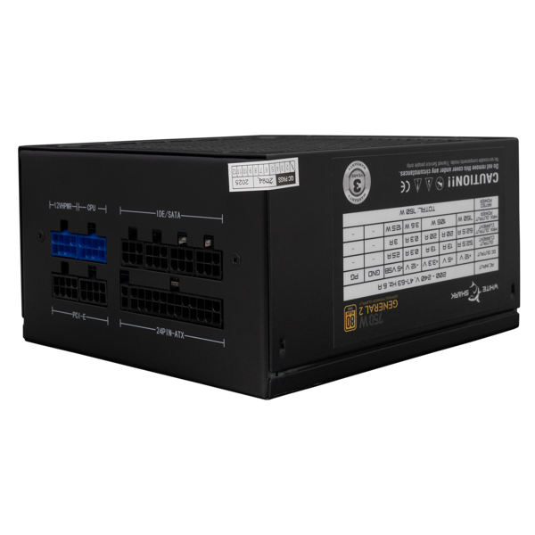 Napajanje White Shark GPSU-750W General-2, 750W, 80+ Gold, modularno, ATX, crno - Slika 2