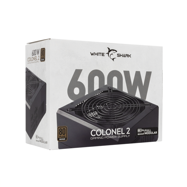 Napajanje White Shark GPSU-B600S Colonel 2, 600W, 80+ Bronze, modularno, ATX - Slika 9