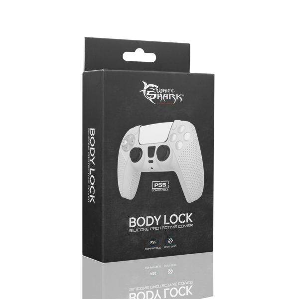 Navlaka White Shark PS5-541 Body Lock, silikon, PS5, bijela - Slika 4