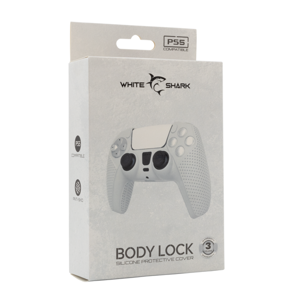 Navlaka White Shark PS5-541 Body Lock, silikon, PS5, bijela - Slika 5