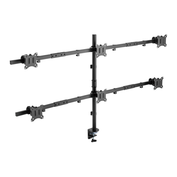 Nosač za monitor SBOX LCD-352/6-2, za 6 monitora - Slika 3