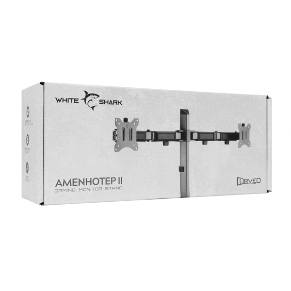 Nosač za monitor White Shark GMS-3205 Amenhotep II, za 2 monitora - Slika 8