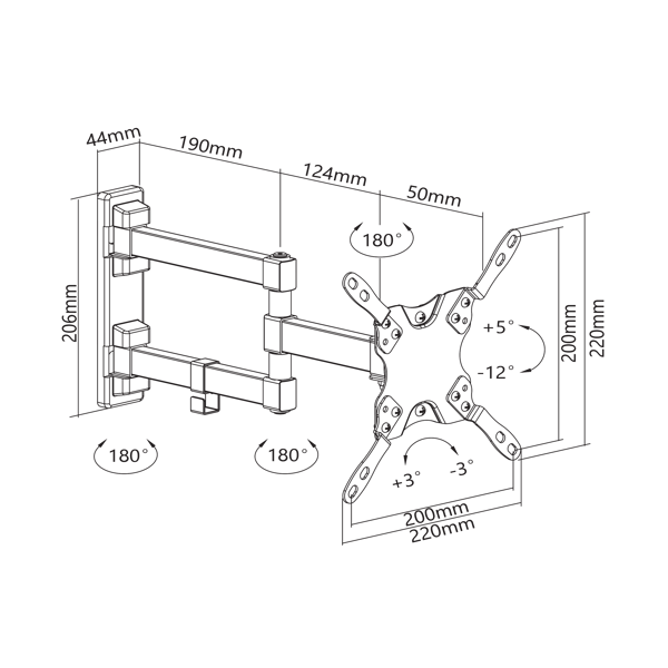 Nosač za TV SBOX LCD-223 - Slika 4