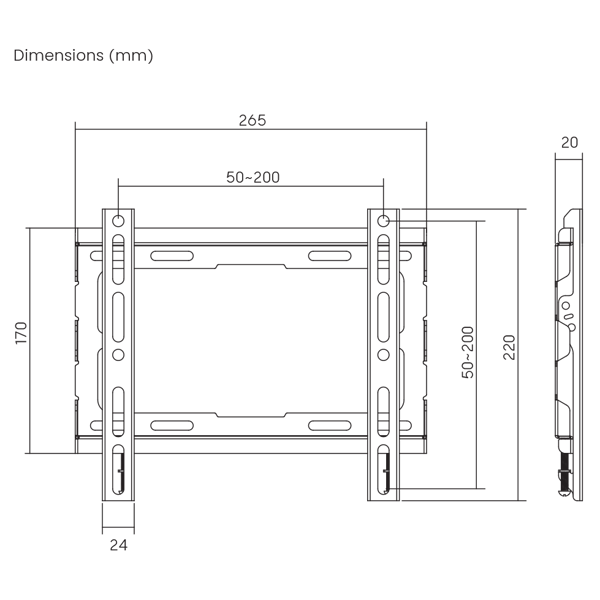Nosač za TV SBOX PLB-2222F-2 - Slika 6