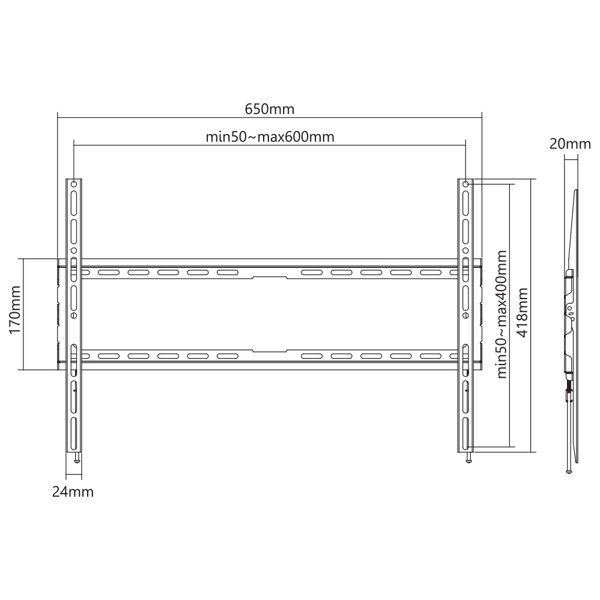 Nosač za TV SBOX PLB-2264F-2 - Slika 5