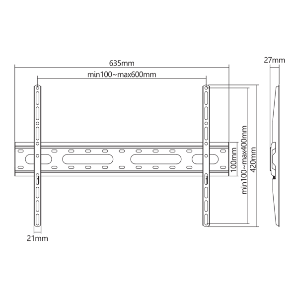 Nosač za TV SBOX PLB-2546F-2 - Slika 5