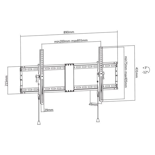 Nosač za TV SBOX PLB-5948T - Slika 9