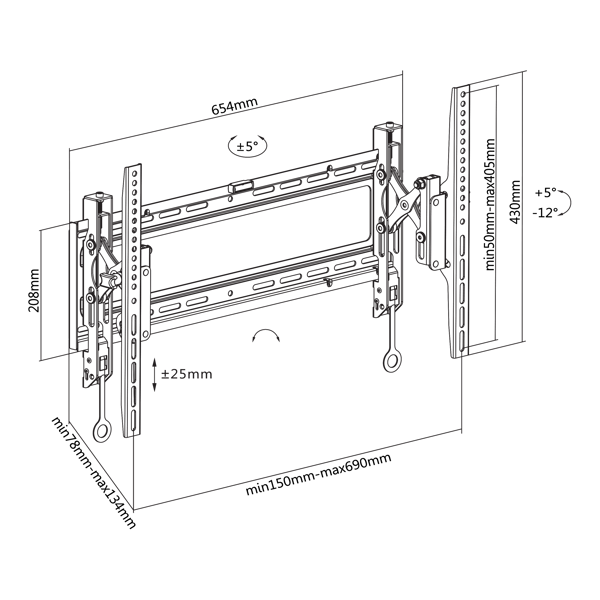 Nosač za TV SBOX PLB-6546T - Slika 9