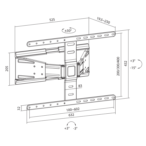 Nosač za TV SBOX PLB-79464 - Slika 8