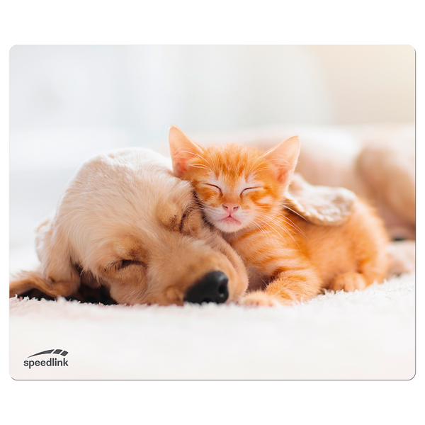 Podloga za miš Speedlink Silk Dog & Cat, 230x190mm - Slika 1