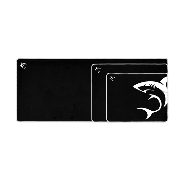 Podloga za miš White Shark MP-1966 Shark, gaming, large 400x300mm, crno-bijela - Slika 2