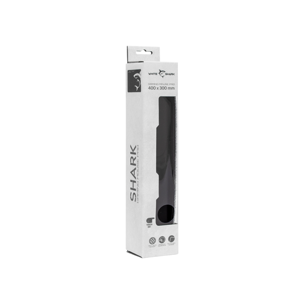 Podloga za miš White Shark MP-1966 Shark, gaming, large 400x300mm, crno-bijela - Slika 3