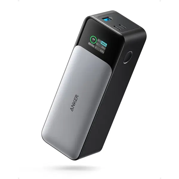 Power Bank Anker PowerCore 737, 24000mAh, 140W, USB-A, 2×USB-C, crni - Slika 1