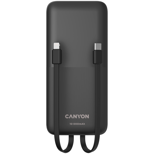 Power Bank Canyon PB-1010, 10000mAh, 18W Quick Charge, Lightning, Micro USB, USB-A, 2xUSB-C, crni - Slika 3