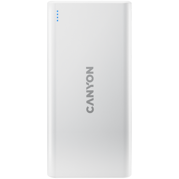 Power Bank Canyon PB-106, 10000mAh, 10.5W, Micro USB, 2xUSB-A, USB-C, bijeli - Slika 1