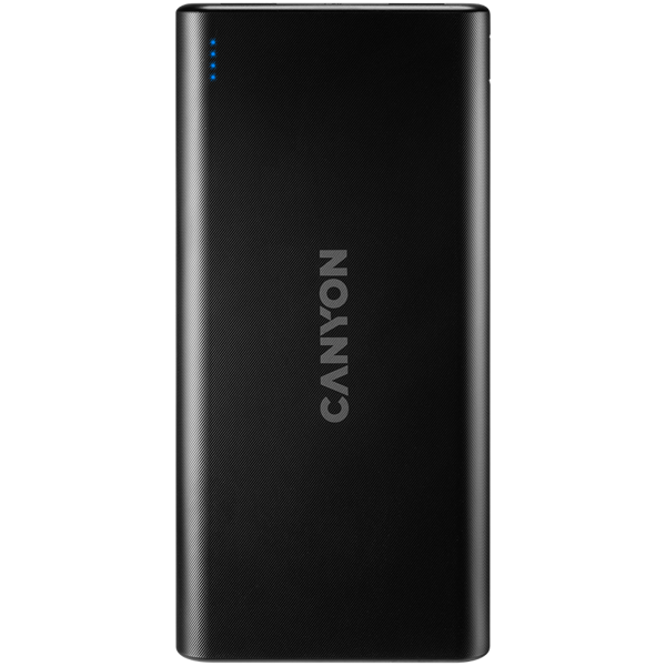 Power Bank Canyon PB-106, 10000mAh, 10.5W, Micro USB, 2xUSB-A, USB-C, crni - Slika 1