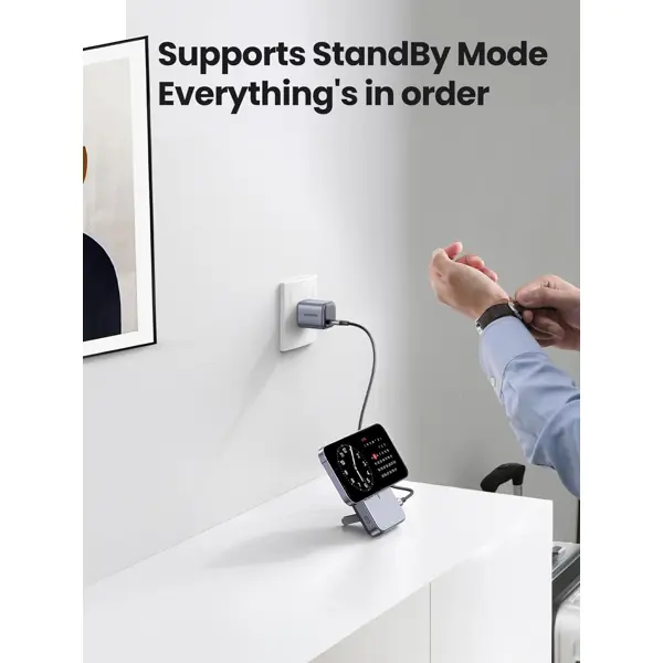 Power Bank Ugreen, 10000mAh, 20W, 15W bežično magnetsko punjenje, USB-A, USB-C, crni - Slika 8