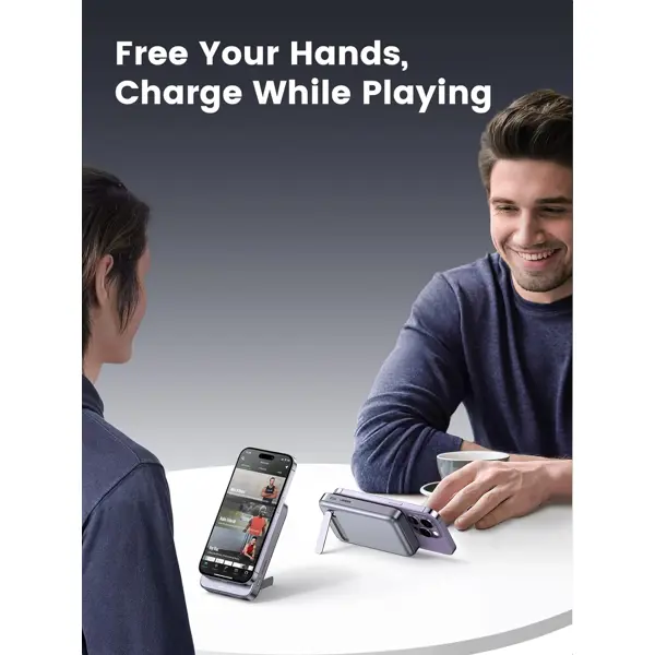 Power Bank Ugreen, 10000mAh, 20W, 15W bežično magnetsko punjenje, USB-A, USB-C, crni - Slika 7