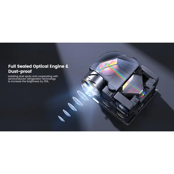 Projektor Yaber U12, 1920x1080px, LCD, crni - Slika 12