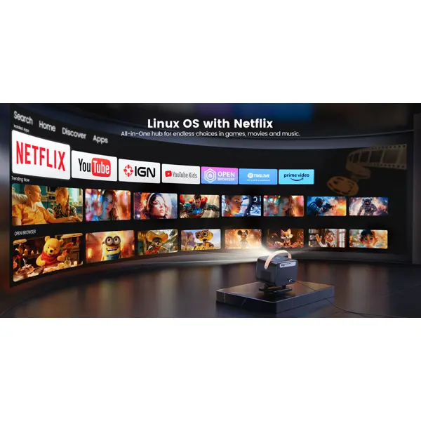 Projektor Yaber U12, 1920x1080px, LCD, crni - Slika 8