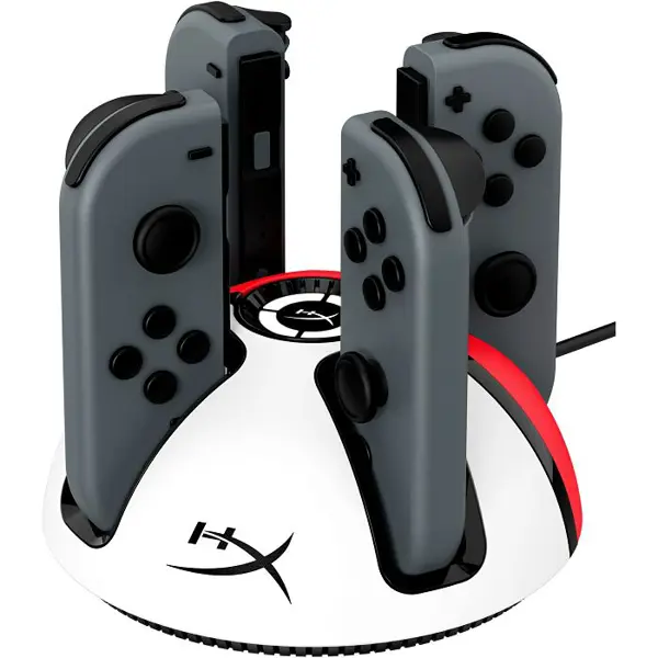 Punjač HyperX ChargePlay Quad 2, za Nintendo Switch, bijelo-crveni - Slika 2