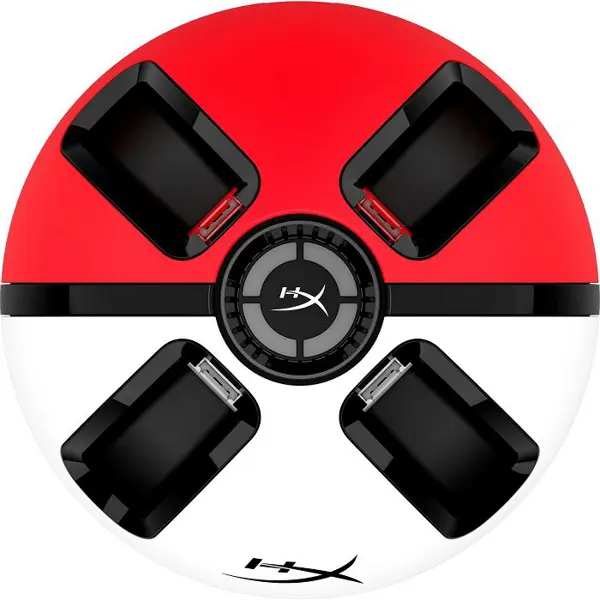 Punjač HyperX ChargePlay Quad 2, za Nintendo Switch, bijelo-crveni - Slika 3