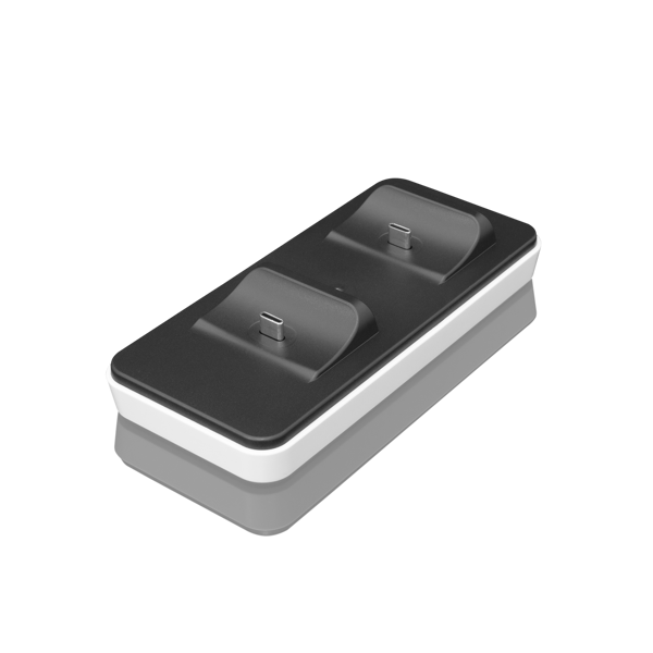 Punjač White Shark PS5-504 Clinch, za 2 kontrolera, Type C, crno-bijeli, 0.8m, plastika - Slika 2