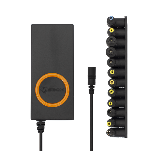 Punjač za laptop SBOX A-901, 90W, univerzalni s 12 nastavaka - Slika 1