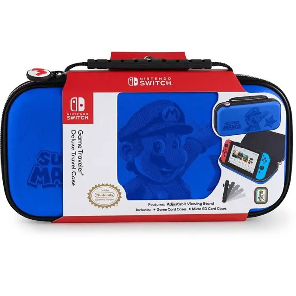 Putna torbica Bigben Mario Blue, za Nintendo Switch - Slika 1
