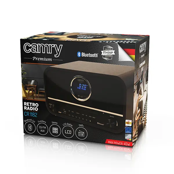 Radio Camry CR1182, bluetooth, 45W, USB - Slika 5
