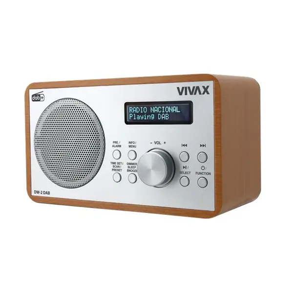 Radio Vivax Vox DW-2 DAB, 10W, smeđi - Slika 1