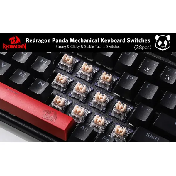 Set prekidača Redragon Panda A113 HP1, 38 komada - Slika 6