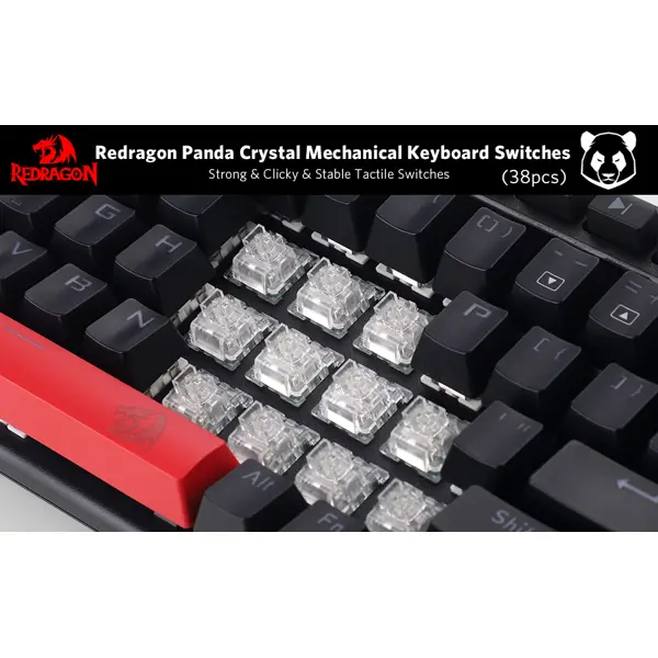 Set prekidača Redragon Panda A113 HP2, 38 komada - Slika 4